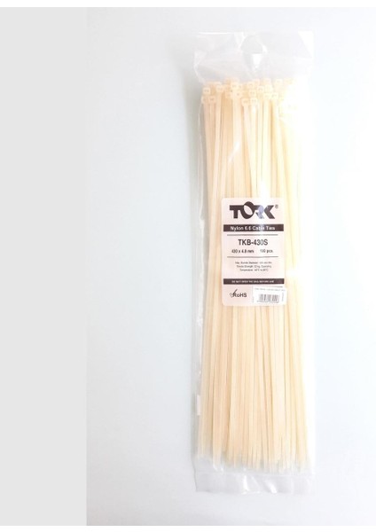 Beyaz Kablo Bağı 4,8X430