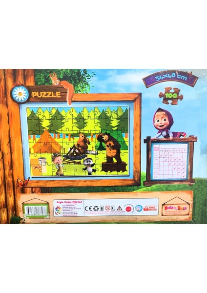 Kids Puzzle Maşa ile Koca Ayı 100 Parça Yapboz MS7797 fiyatları