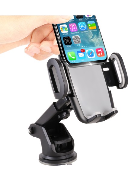 Araba Otomatik Teleskopik Çok Fonksiyonlu 360 - Derece Cep Telefonu Merkezi Kontrol Tutucu (Yurt Dışından)