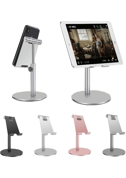 Ayarlanabilir Alüminyum Alaşımlı Cep Telefonu Tablet Tutucu Masası Standı Dağı (Yurt Dışından)