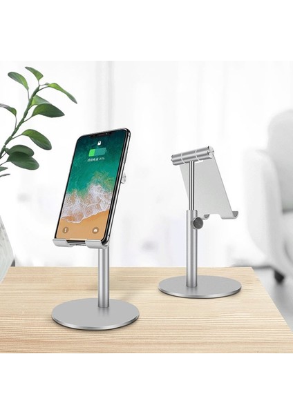 Ayarlanabilir Alüminyum Alaşımlı Cep Telefonu Tablet Tutucu Masası Standı Dağı (Yurt Dışından)