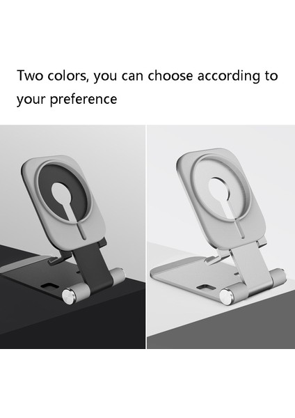 Magsafe Kablosuz Şarj Standı Alüminyum Alaşım Katlanır Masaüstü Canlı Braketi (Yurt Dışından) modelleri