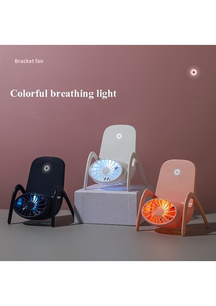 Cep Telefonu Tutucu Küçük Fan USB Solunum Işık Mini Masaüstü Fan Tutucu ile Şarj (Yurt Dışından) fiyatları