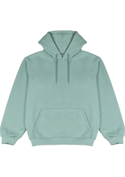 Welly Jones Mint Yeşili Oversize Kapüşonlu Sweatshirt