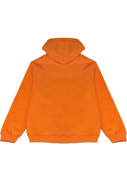 Turuncu Oversize Kapüşonlu Sweatshirt fiyatları