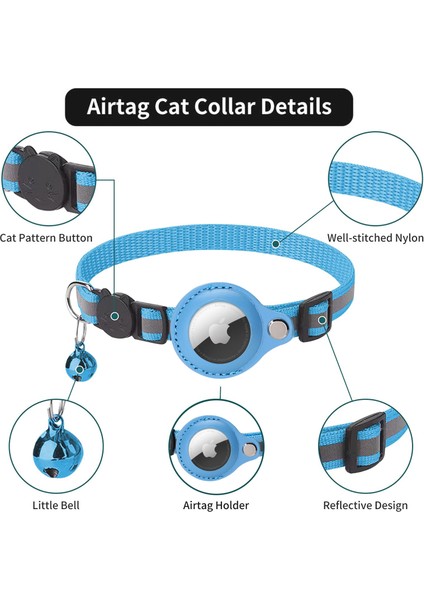 Airtag Tracker Kedi Çan Tasması (Yurt Dışından)