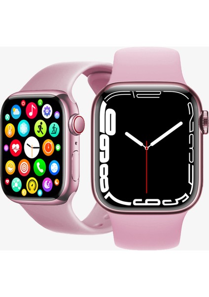 Akıllı Saat Ios ve Android Uyumlu Pembe 45mm