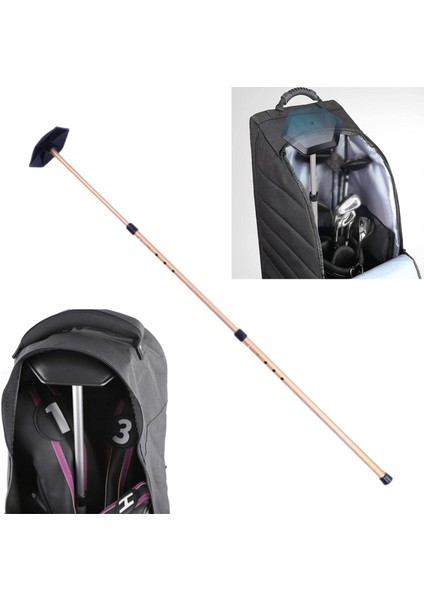 Golf Seyahat Çantası Omurga Destek Sistemi Çubuk Kapak Koruma Direği Sopa Kol Altın