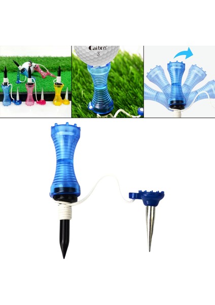 3.2 '' Golf Tees Top Tutucu Kırılmaz Acemi Eğitim Aıds Plastik Aracı Mavi indirimleri