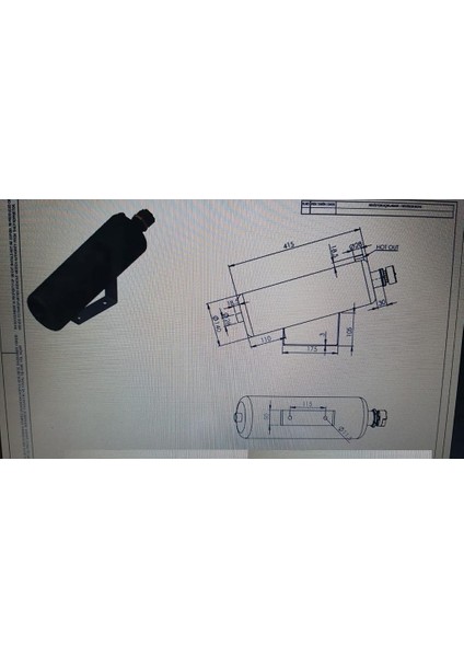 Jeneratör Blok Isıtıcı 1000 Walt 30CM DSC4610