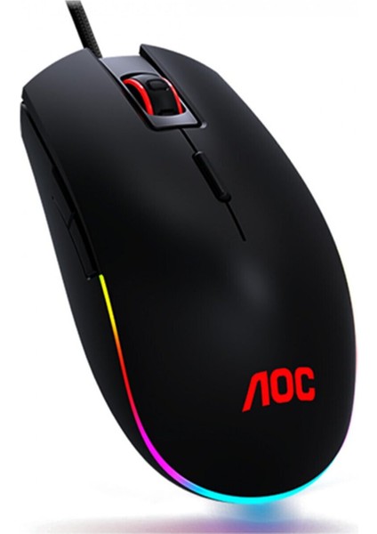 Aoc Rgb Gaming Mouse - Oyuncu Mouse - Rgb Işıklı Mouse - Orjinal Aoc - Adınıza Faturalı