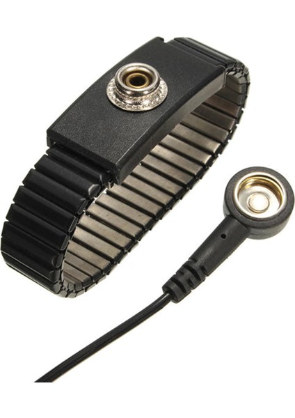 ESD Antistatik Metal Siyah Bileklik Kablolu 2MT fırsatları