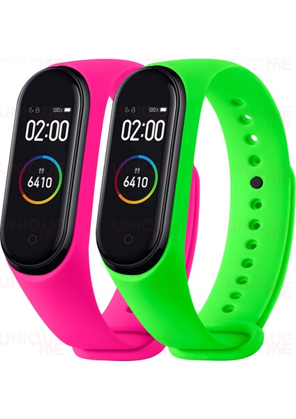 Xiaomi Mi Band 3 ve Mi Band 4 Uyumlu Yüksek Kalite Silikon Kordon