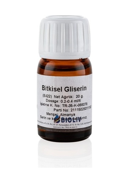 Bitkisel Gliserin 20 gr