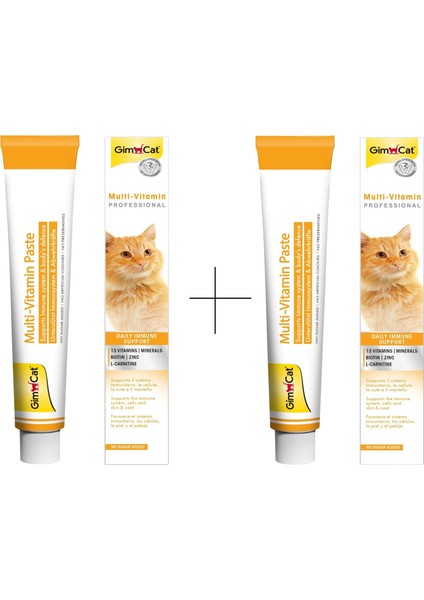 Multivitamin Kedi Macunu 100 gr (2 x Gimcat Multivitamin Kedi Macunu 50 gr )