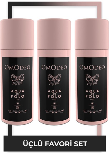 Omodeo 3'Lü Parfümlü Deodorant Seti Stcc004701