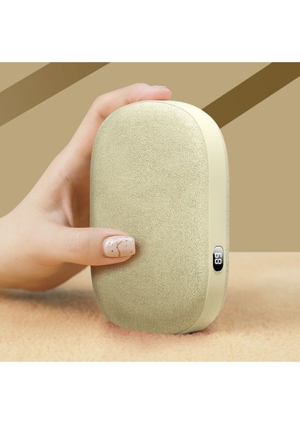 6000MAH 2'si 1 Arada Power Bank El Isıtıcı - Bej (Yurt Dışından) fiyatları