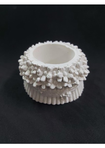 Dekoratif Çiçekli Saksı 11X6CM