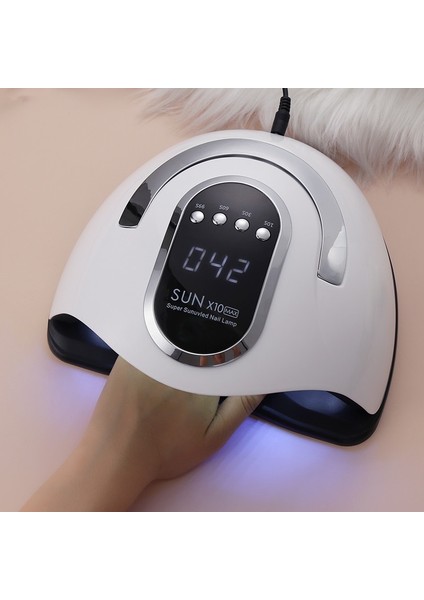 LED Işıklı Tırnak Kurutma Makinesi - Beyaz (Yurt Dışından)