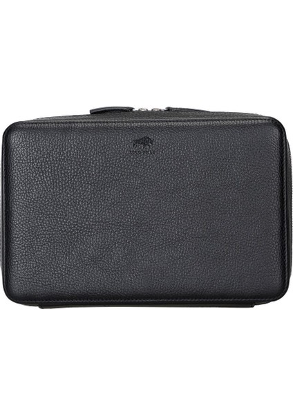 Deri Fermuarlı Çok Amaçlı Aksesuar Taşıma Çantası FL01 Siyah fiyatları