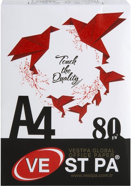80 gr Beyaz A4 Fotokopi Kağıdı Vestpa