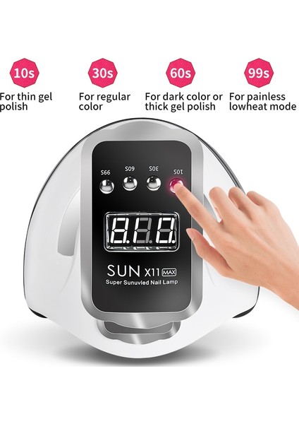 LED Işıklı Tırnak Kurutma Makinesi - Lacivert (Yurt Dışından) modelleri