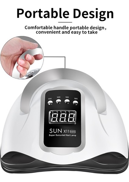LED Işıklı Tırnak Kurutma Makinesi - Lacivert (Yurt Dışından) fırsatları