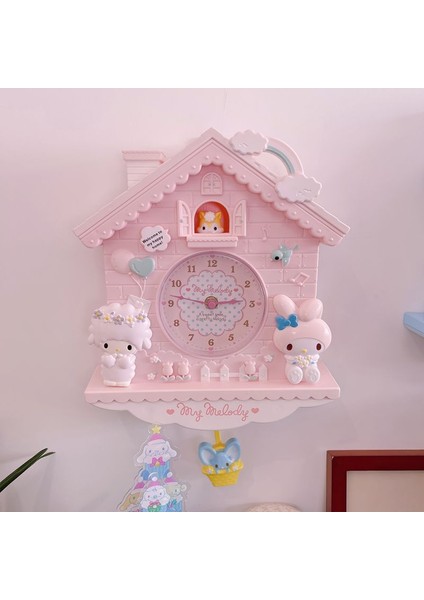12CM Figürlü Duvar Saati - Pembe (Yurt Dışından) fırsatları