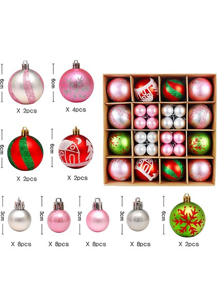 Noel Ağacı Dekorasyon Süsleri - Çok Renkli (Yurt Dışından)