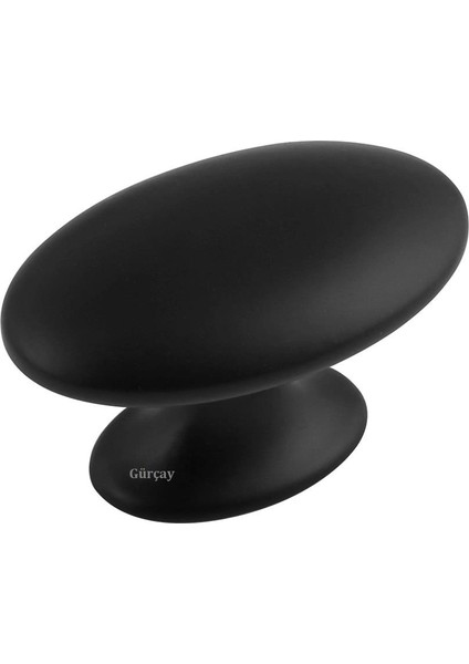 Luxury Arya Düğme Kulp Siyah (2 Adet)