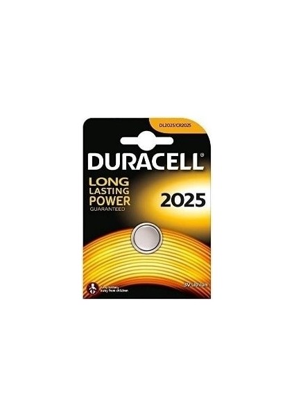 Para Pil CR2025 Tekli Paket