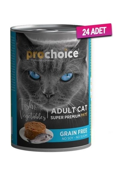 24 Adet -Adult Balık ve Sebzeli Yetişkin Kedi Konservesi 400 gr