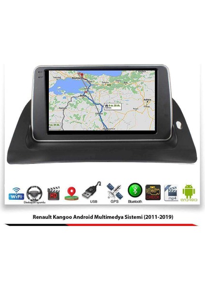 Renault Kangoo Android Multimedya Sistemi (2011-2019) 4 GB Ram 32 GB Hafıza 8 Çekirdek Necvox Evervox Brc indirimleri