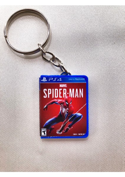 Marvel Spiderman Minyatür Ps4 Oyun Kutusu Anahtarlık