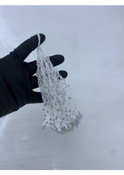 Kına ve Düğünler Için 3 Adet Boncuklu Halay Mendili El Işi Beyaz fiyatları