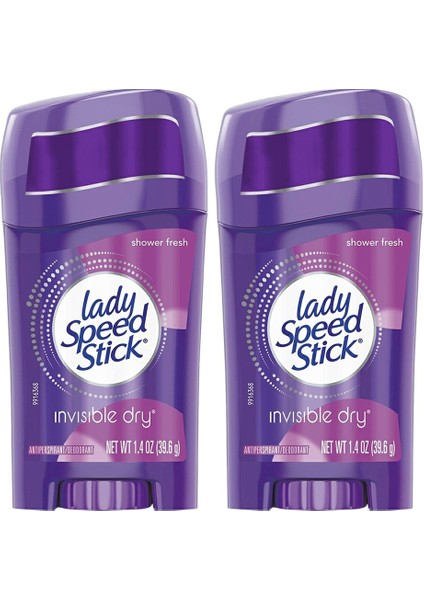 Lady Speed Stick Shower Fresh Deodorant 39.6 Gr X 2 Adet