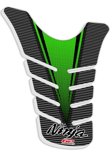 Kawasaki ZX-6R 2009-2017 Uyumlu Tank Pad Yeşil modelleri