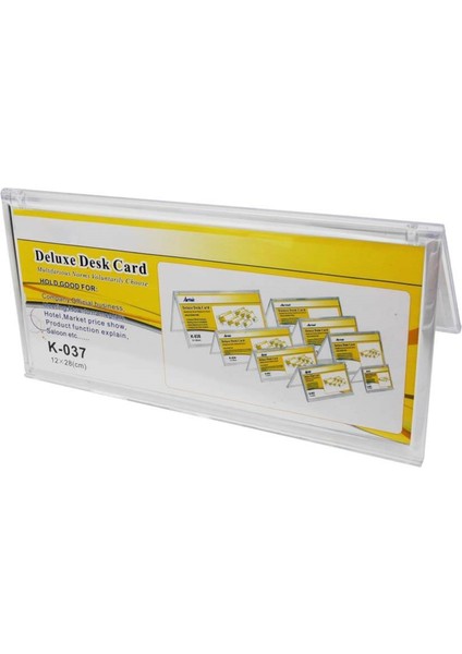 Masaüstü Isim Reklam Standı 12X28CM