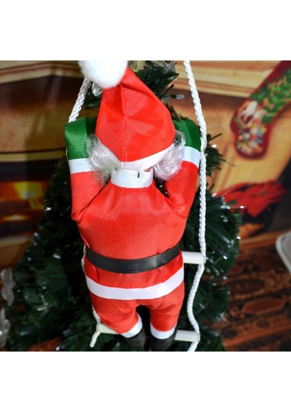 3 Adet Noel Kolye Merdiveni Noel Claus Bebek Ağacı Yeni Yıl Süsleri (25CM 1 Kişi)(Yurt Dışından)