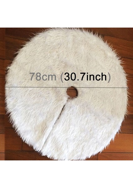 Noel Ağacı Peluş Etek Beyaz Yuvarlak Süs Dekorasyonu, Çap: 78CM(Yurt Dışından) fiyatları