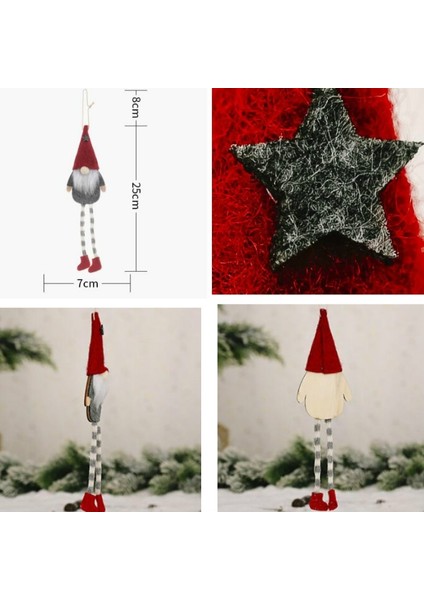 10 Adet Noel Süsleri Orman Yaşlı Adam Bebek Kolye(Yurt Dışından)
