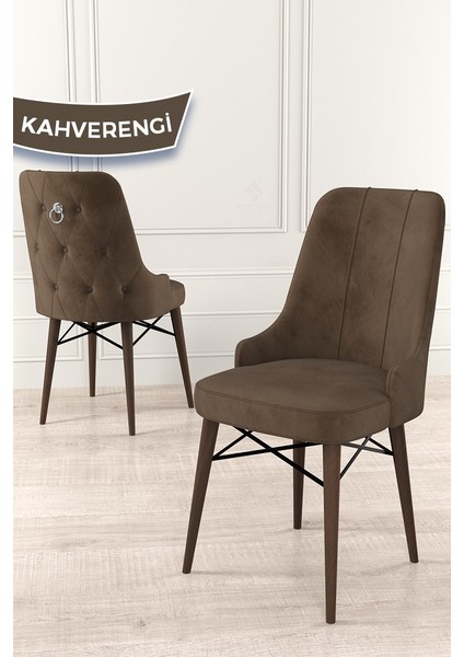 Concept Are Serisi, Mdf 80X132 Açılabilir Beyaz Masa Ceviz Ayak Yemek Odası Takımı, 4 Sandalye Gümüş Halkalı fırsatları