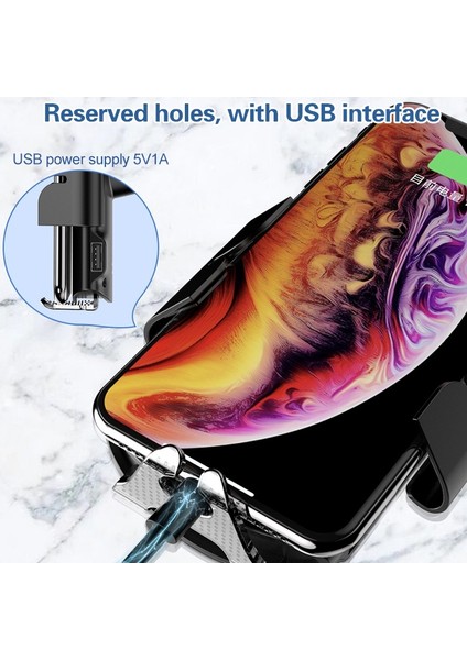 Araba Otomatik Kablosuz 10 W Hızlı Şarj Araba Telefon Tutucu Ses Yayınla (Yurt Dışından) fiyatları