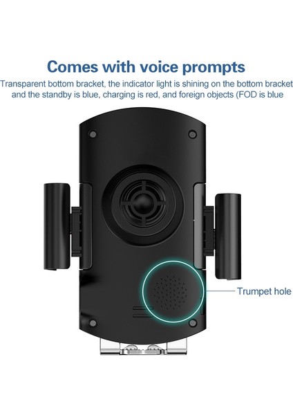 Araba Otomatik Kablosuz 10 W Hızlı Şarj Araba Telefon Tutucu Ses Yayınla (Yurt Dışından) modelleri