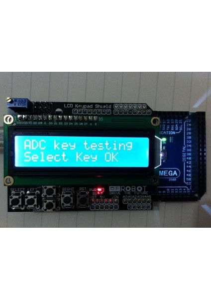 Roba Arduino Shield 2X16 Karakter LCD Modül 6 Buton Keypad Tuş Takımı