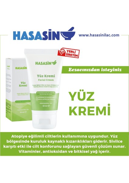Hasasin Yüz Kremi
