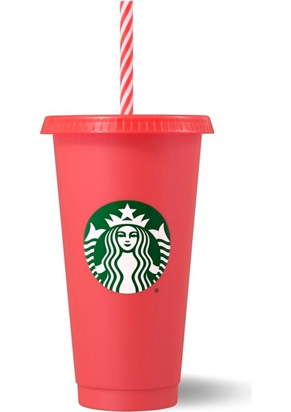 ® Kırmızı Reusable Soğuk Içecek Bardağı (710 Ml.) - 11137115