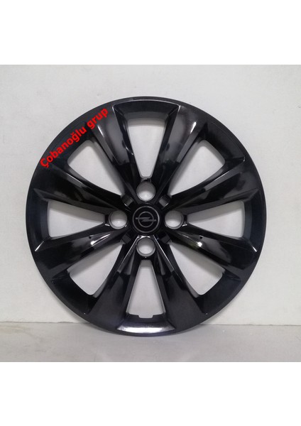 Opel Astra G Uyumlu Jant Kapağı Piano Black 15 Inç 4 Adet Amblem Hediyeli