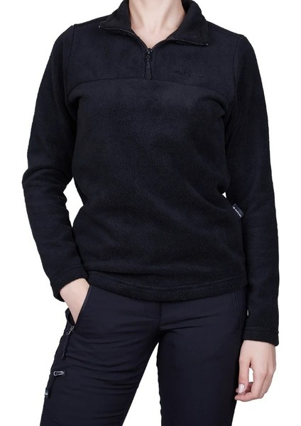 High Hill Kadın Polar Sweatshirt M Beden Siyah