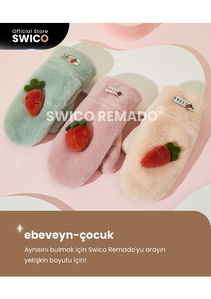5-8 Yaş Arası Çocuklar İçin Sevimli Peluş Eldiven - (Yurt Dışından)
